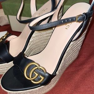 <SOLD>Gucci Women's platform espadrille 38+